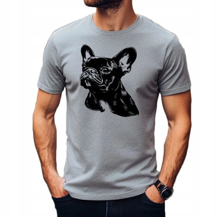 Koszulka T-Shirt ''French Buldog'' Bawełna