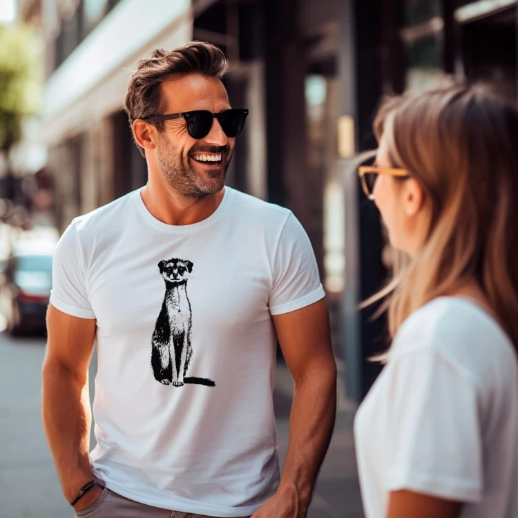 Koszulka T-Shirt ''Suricat'' Bawełna