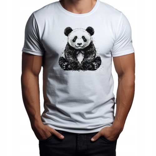 Koszulka Nowoczesna T-Shirt ''Panda'' Bawełna