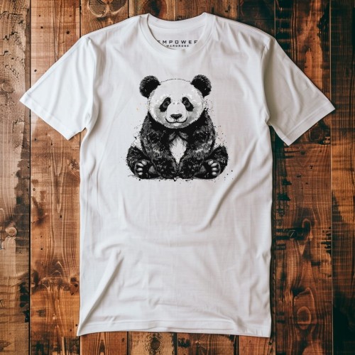 Koszulka Nowoczesna T-Shirt ''Panda'' Bawełna