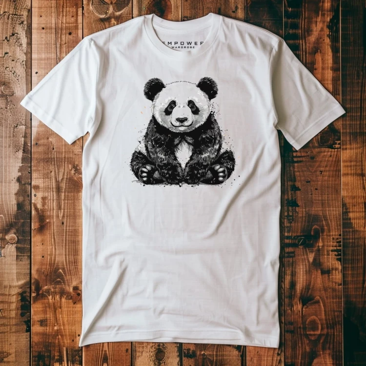 Koszulka Nowoczesna T-Shirt ''Panda'' Bawełna