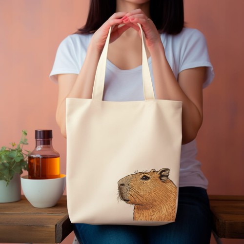 TORBA shopper "Capybara" Bawełniana