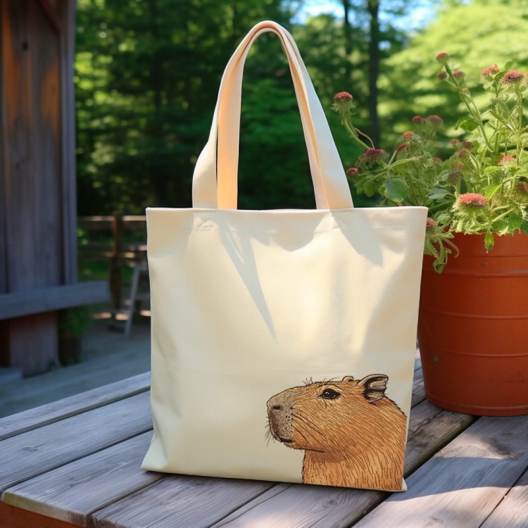 TORBA shopper "Capybara" Bawełniana