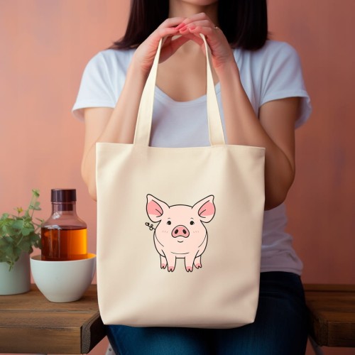 TORBA shopper "Pig" Bawełniana