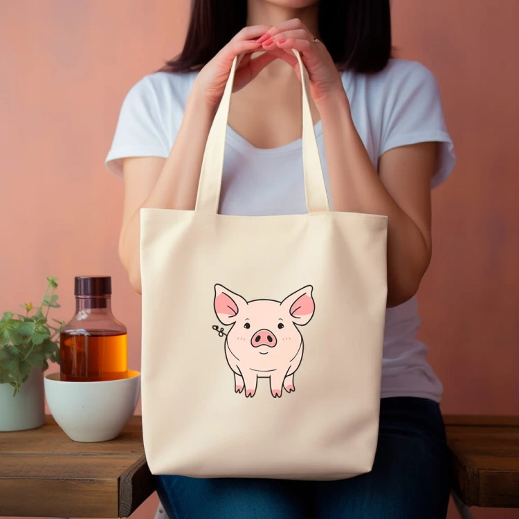 TORBA shopper "Pig" Bawełniana
