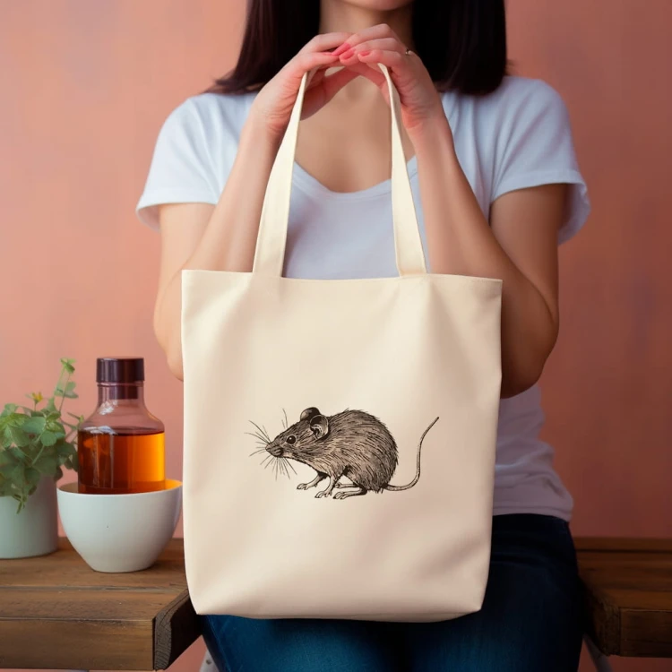 TORBA shopper "Myszka" Bawełniana
