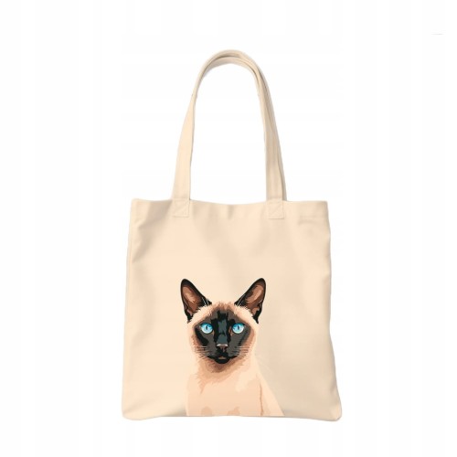 TORBA shopper "Siamese cat" Bawełniana