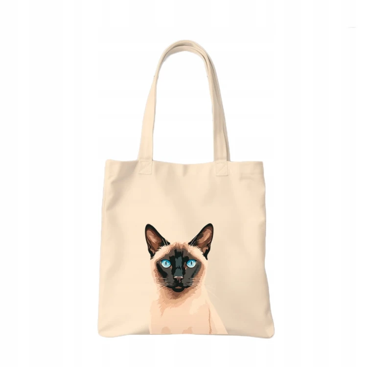 TORBA shopper "Siamese cat" Bawełniana