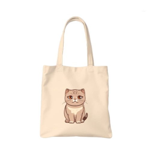 TORBA shopper "Scottish Fold cat" Bawełniana