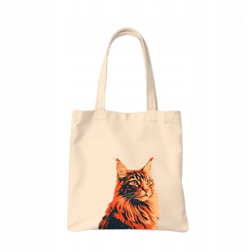 TORBA shopper "Maine Coon" Bawełniana