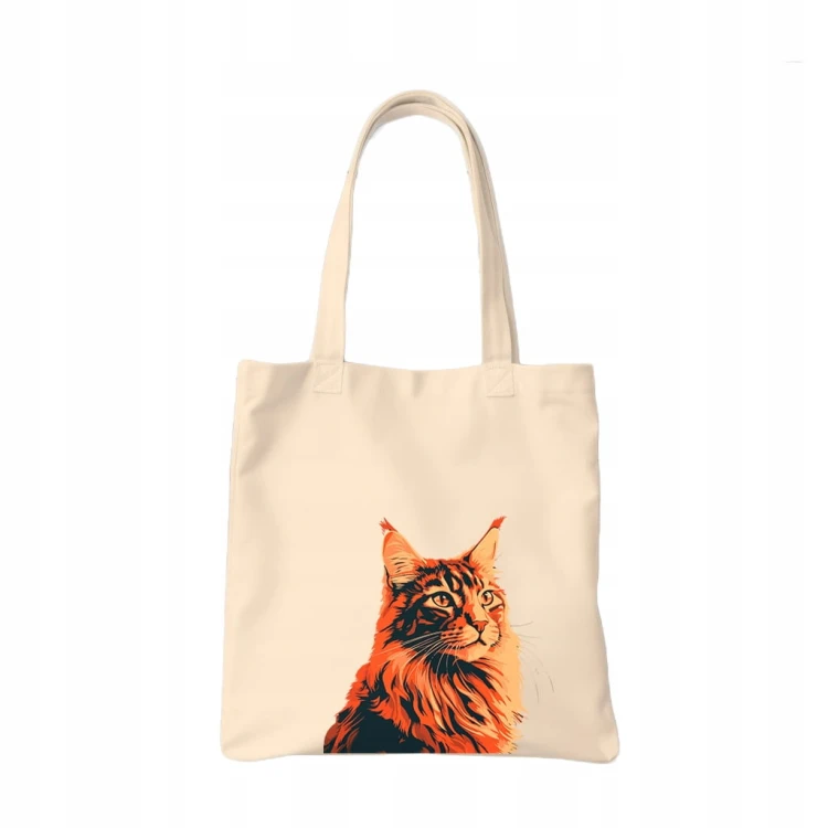 TORBA shopper "Maine Coon" Bawełniana