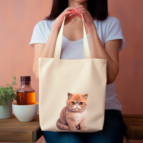 TORBA shopper "Exotic Shorthair" Bawełniana
