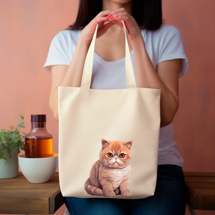TORBA shopper "Exotic Shorthair" Bawełniana