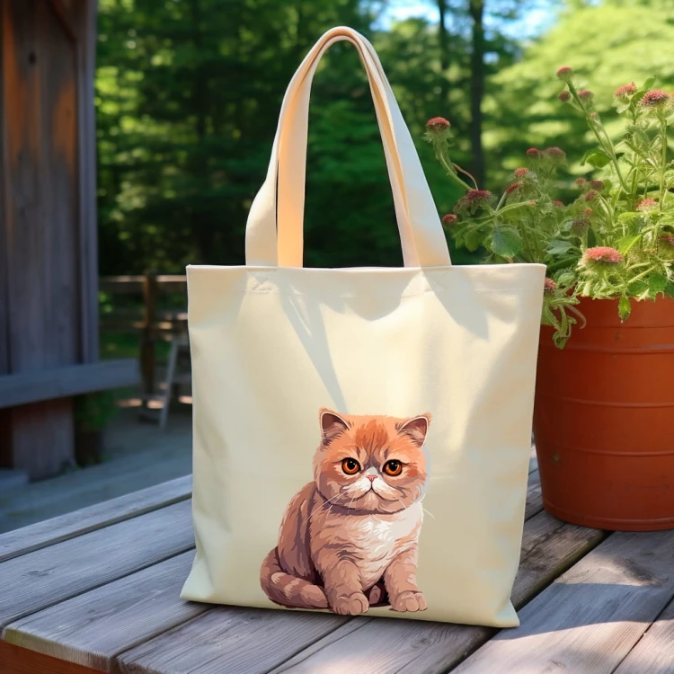 TORBA shopper "Exotic Shorthair" Bawełniana