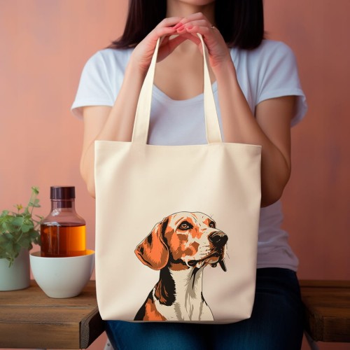 TORBA shopper "English Foxhound" Bawełniana