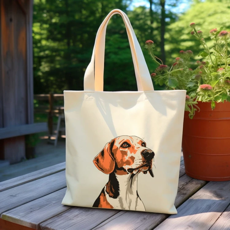 TORBA shopper "English Foxhound" Bawełniana