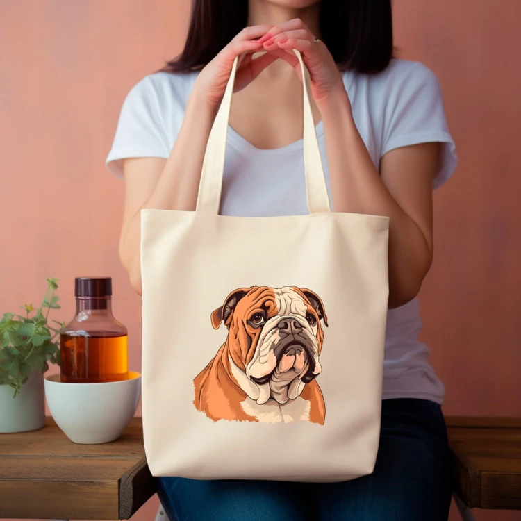 TORBA shopper "English Bulldog" Bawełniana