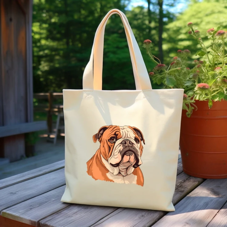 TORBA shopper "English Bulldog" Bawełniana