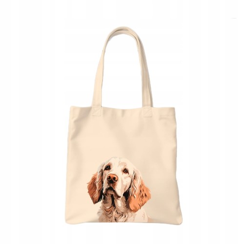 TORBA shopper "Clumber Spaniel" Bawełniana
