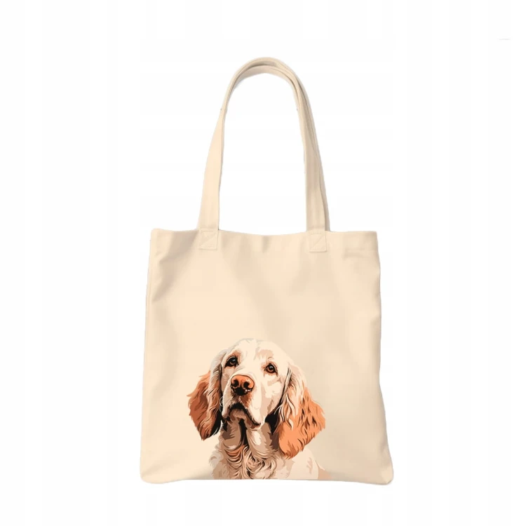 TORBA shopper "Clumber Spaniel" Bawełniana