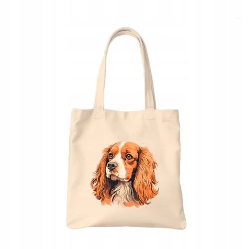 TORBA shopper "Cavalier King Charles Spaniel" Bawełniana