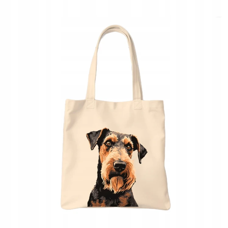 TORBA shopper "Airedale Terrier" Bawełniana