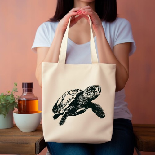 TORBA shopper "Żółw" Bawełniana