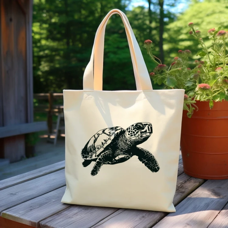 TORBA shopper "Żółw" Bawełniana