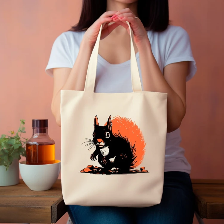 TORBA shopper "Wiewiórka" Bawełniana