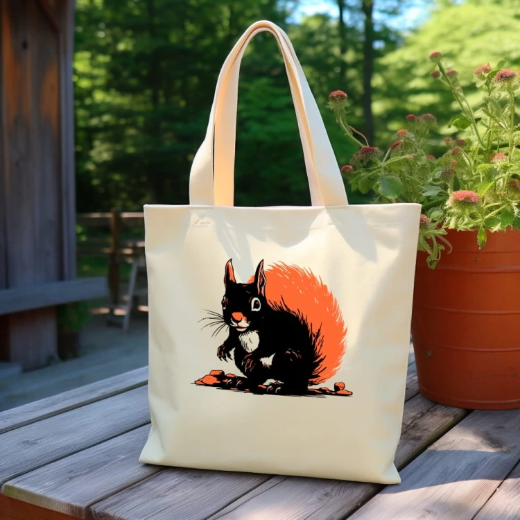TORBA shopper "Wiewiórka" Bawełniana