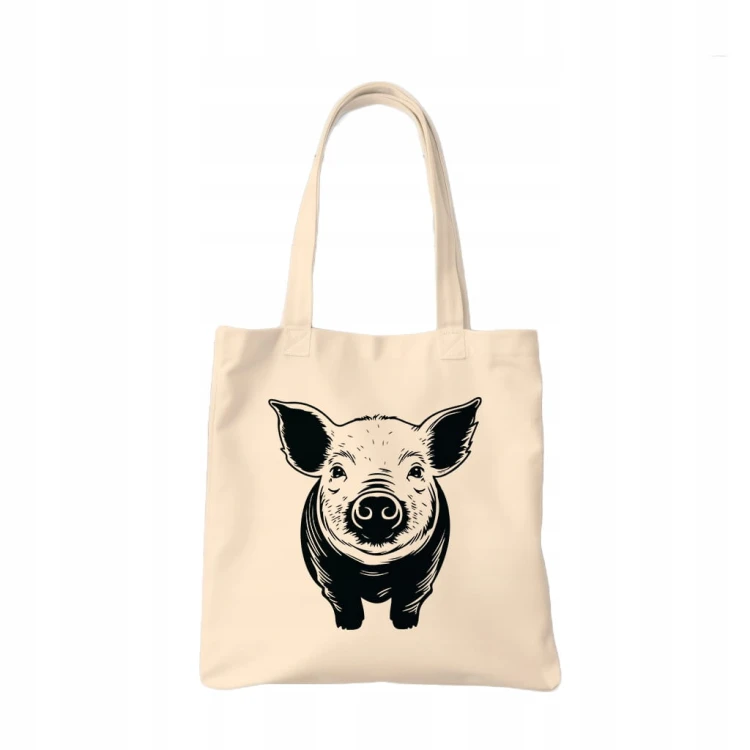 TORBA shopper "Świnka" Bawełniana
