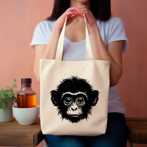 TORBA shopper "Małpa" Bawełniana