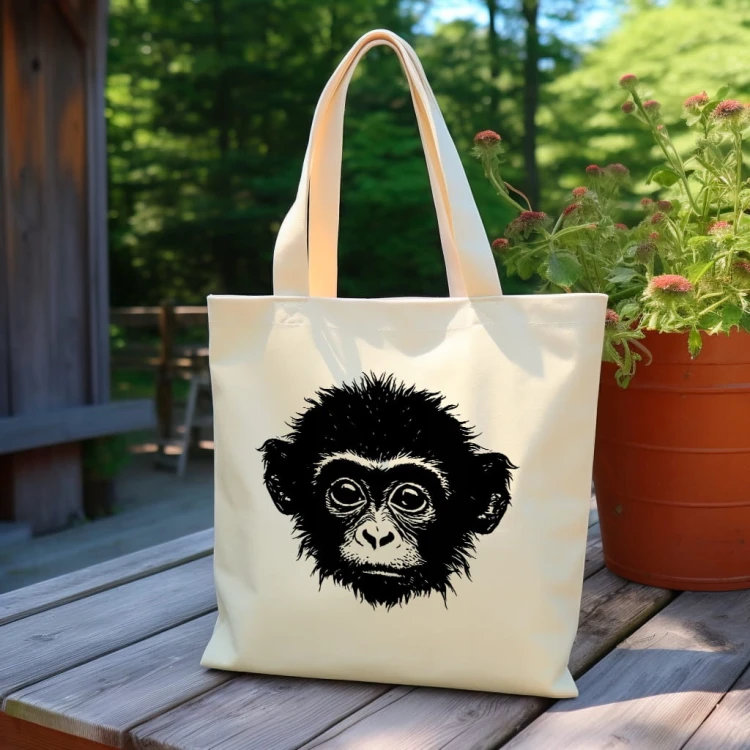 TORBA shopper "Małpa" Bawełniana