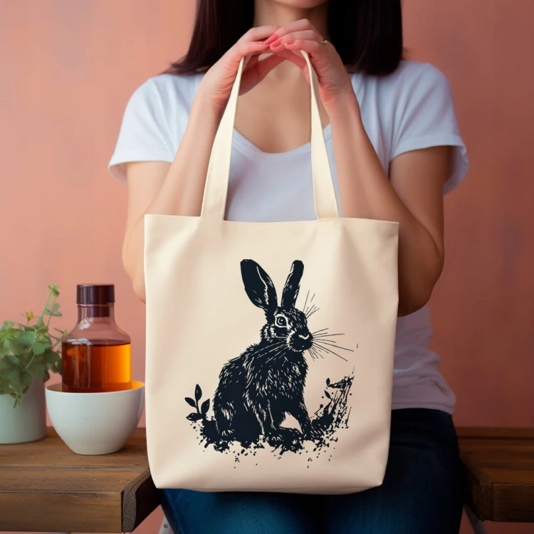 TORBA shopper "Zając" Bawełniana