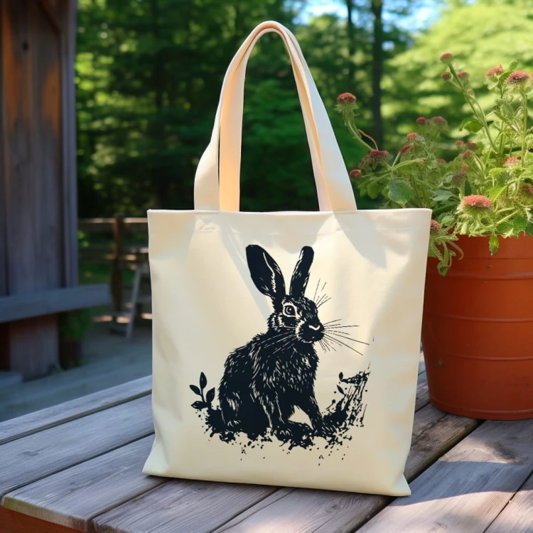 TORBA shopper "Zając" Bawełniana