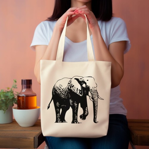 TORBA shopper "Słoń" Bawełniana