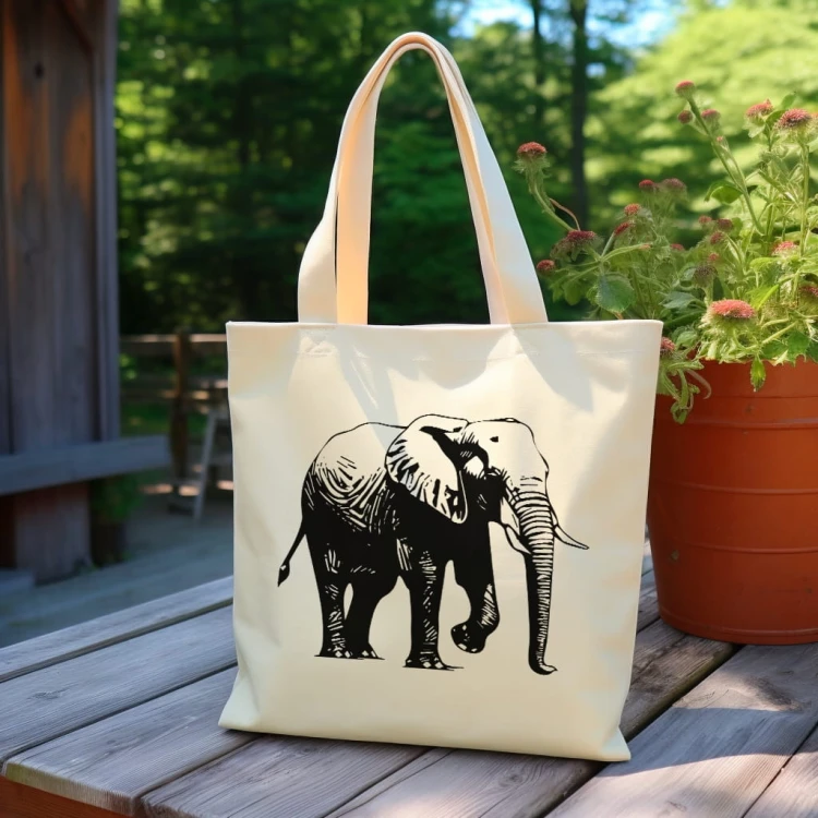 TORBA shopper "Słoń" Bawełniana
