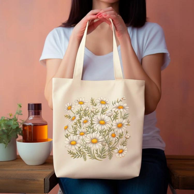 TORBA "Rumianka Shopper" Bawełniana