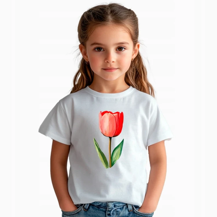 Koszulka dla dziecka "Tulipan" Bawełna