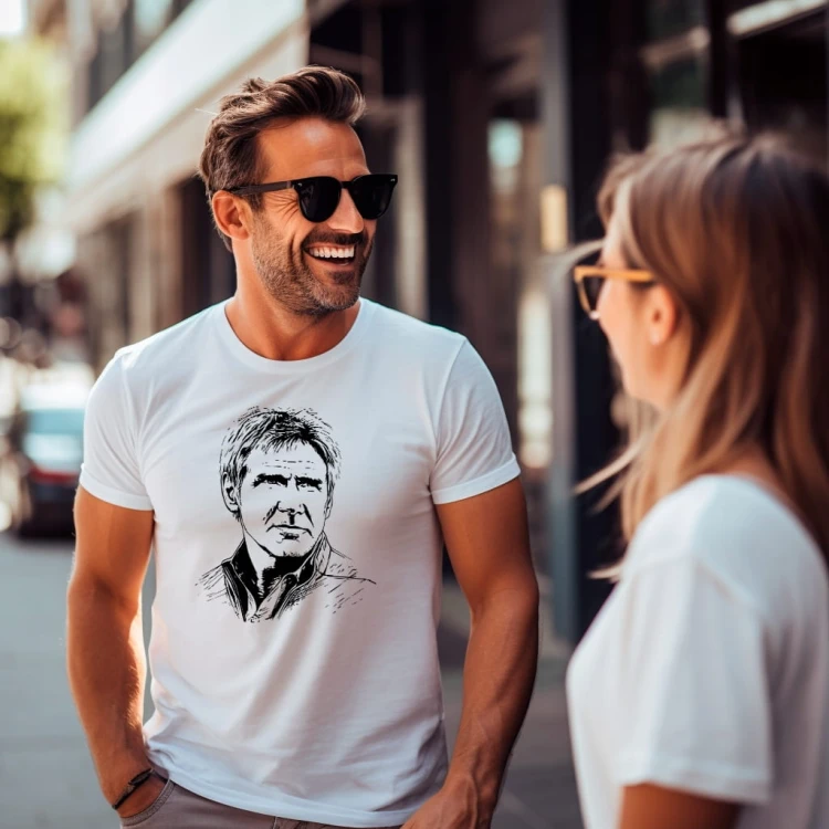 Koszulka T-shirt "Harrison Ford" Bawełna