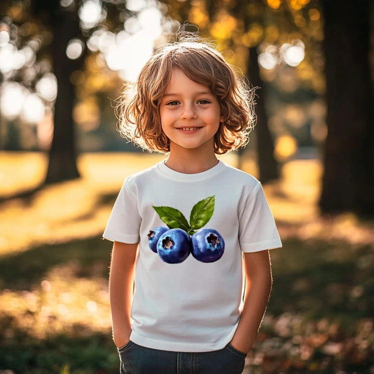 Koszulka dla dziecka "Blueberry" Bawełna