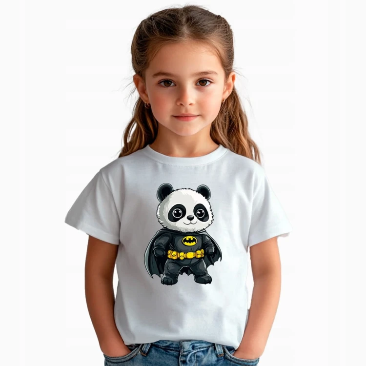 Koszulka dla dziecka "Panda Batman" Bawełna