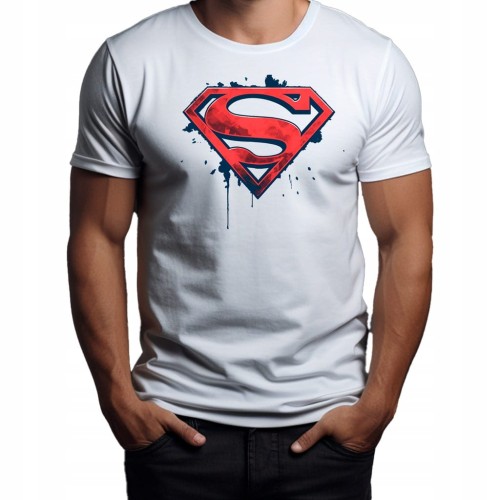 Nowoczesny T-shirt "Superman LOGO" Bawełna