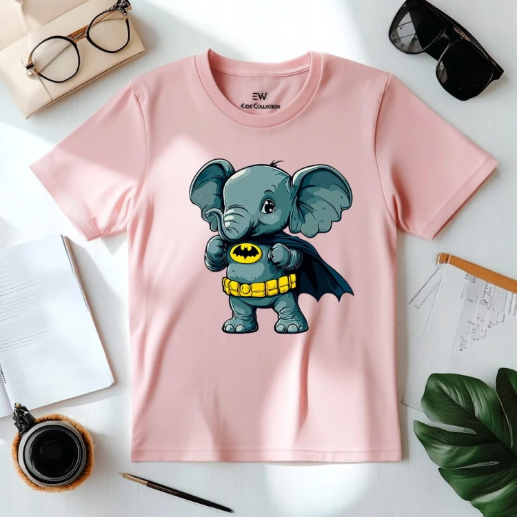 Koszulka dla dziecka "Słoń Batman" Bawełna