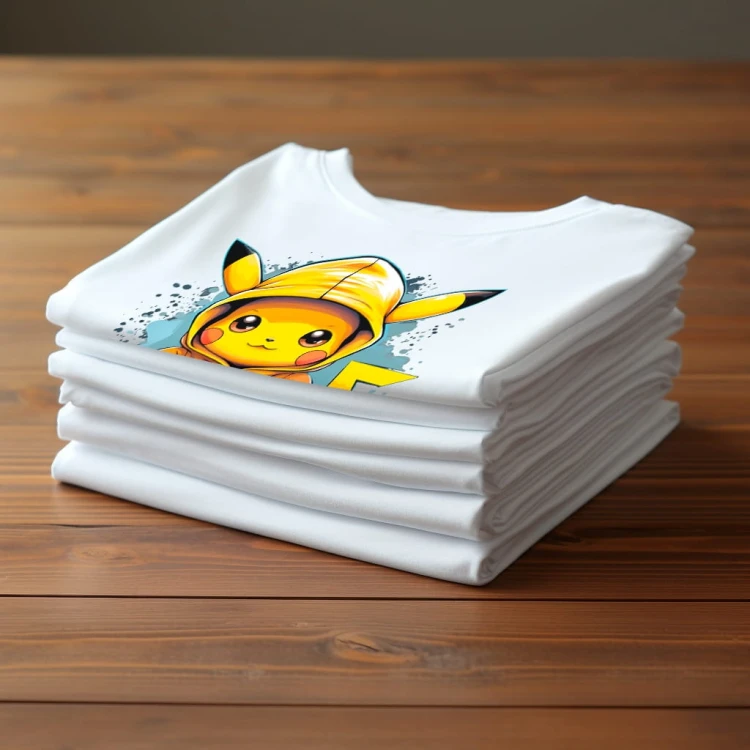 Nowoczesny T-shirt "Pikachu" Bawełna