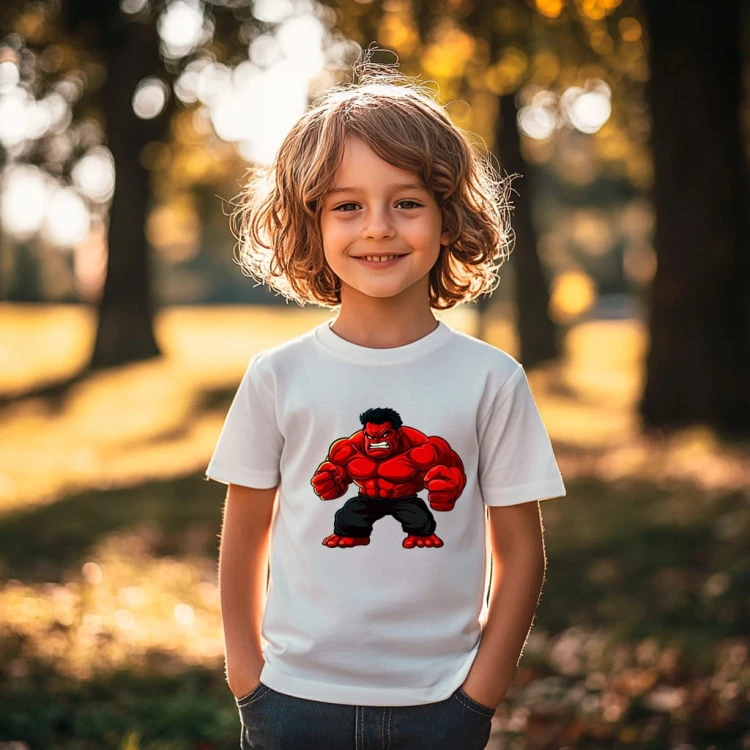 Koszulka dla dziecka "Red Hulk" Bawełna