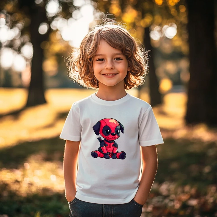 Koszulka dla dziecka "Deadpool DOG" Bawełna