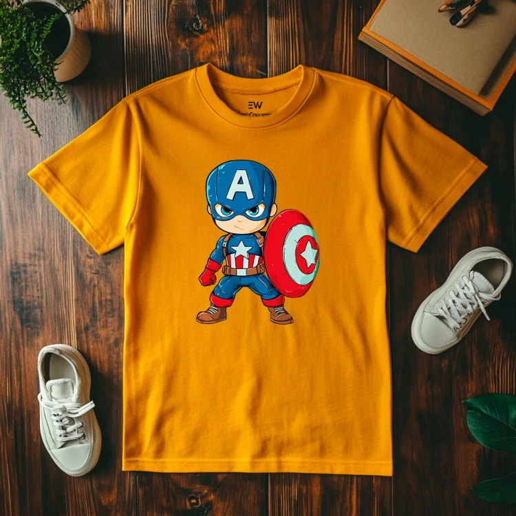Koszulka dla dziecka "Captain America" Bawełna