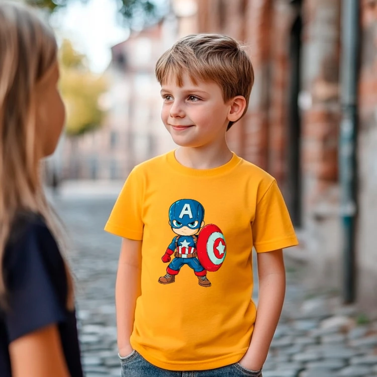 Koszulka dla dziecka "Captain America" Bawełna
