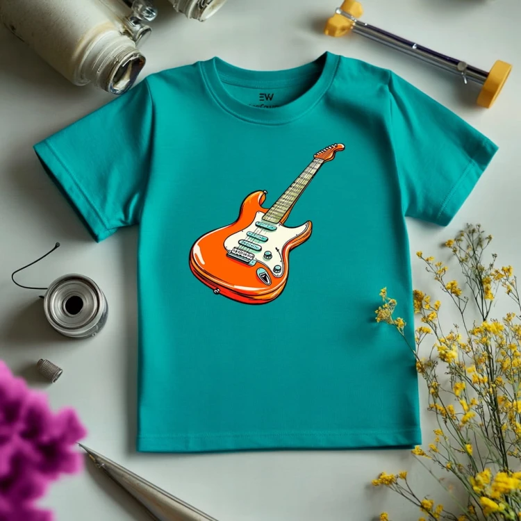 Koszulka dla dziecka "Gitara Elektryczna" Bawełna
